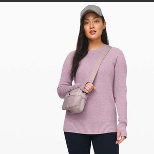 Lululemon Still Lotus Sweater *Reversible
Heathered Mulberry Cotton Yak Blend S